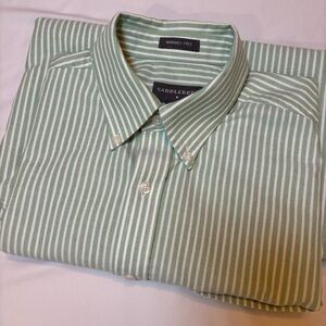 Saddlebred Green Striped Men's Shirt